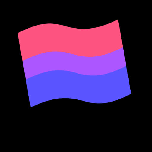 Bisexual Pride Flag Illustration PNG with transparent background