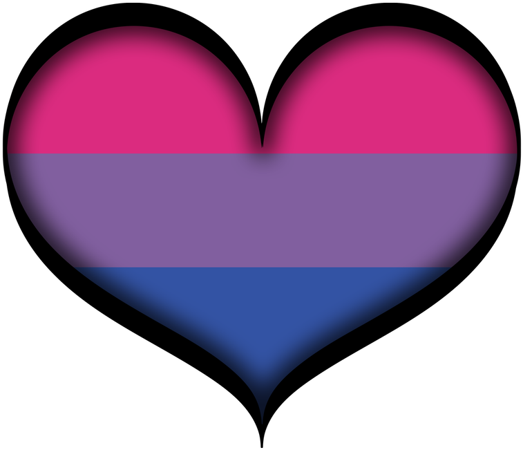 Bisexual Pride Heart