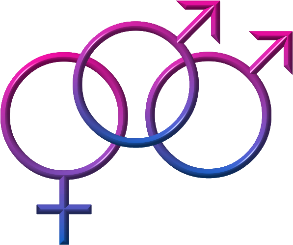 Bisexual Symbol Interlocking Circles