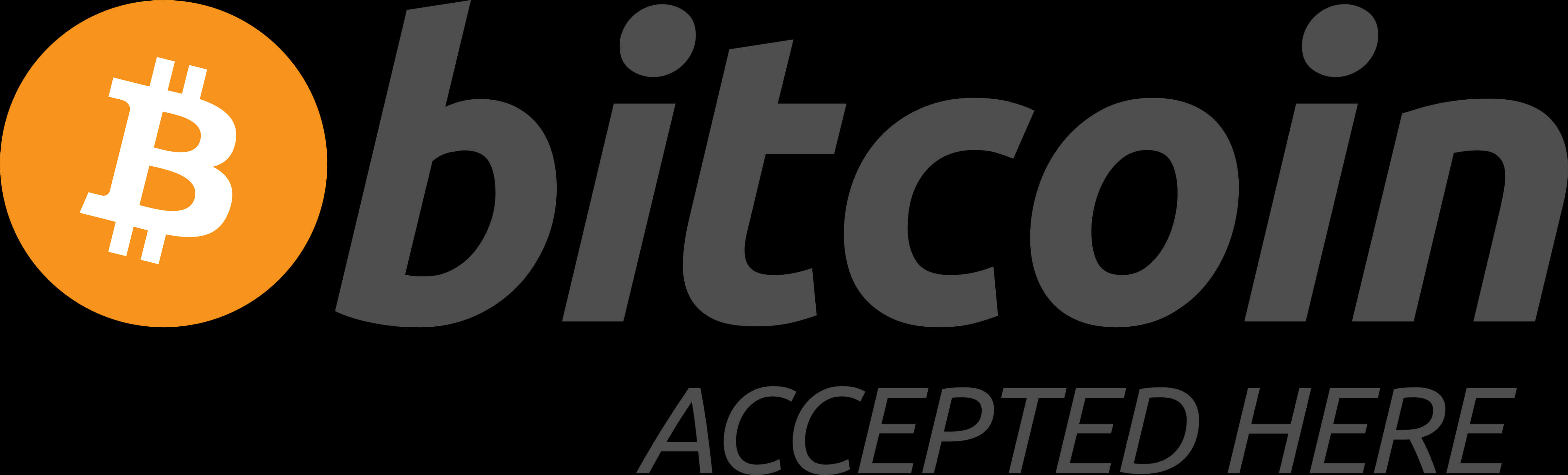 Bitcoin Accepted Here Sign