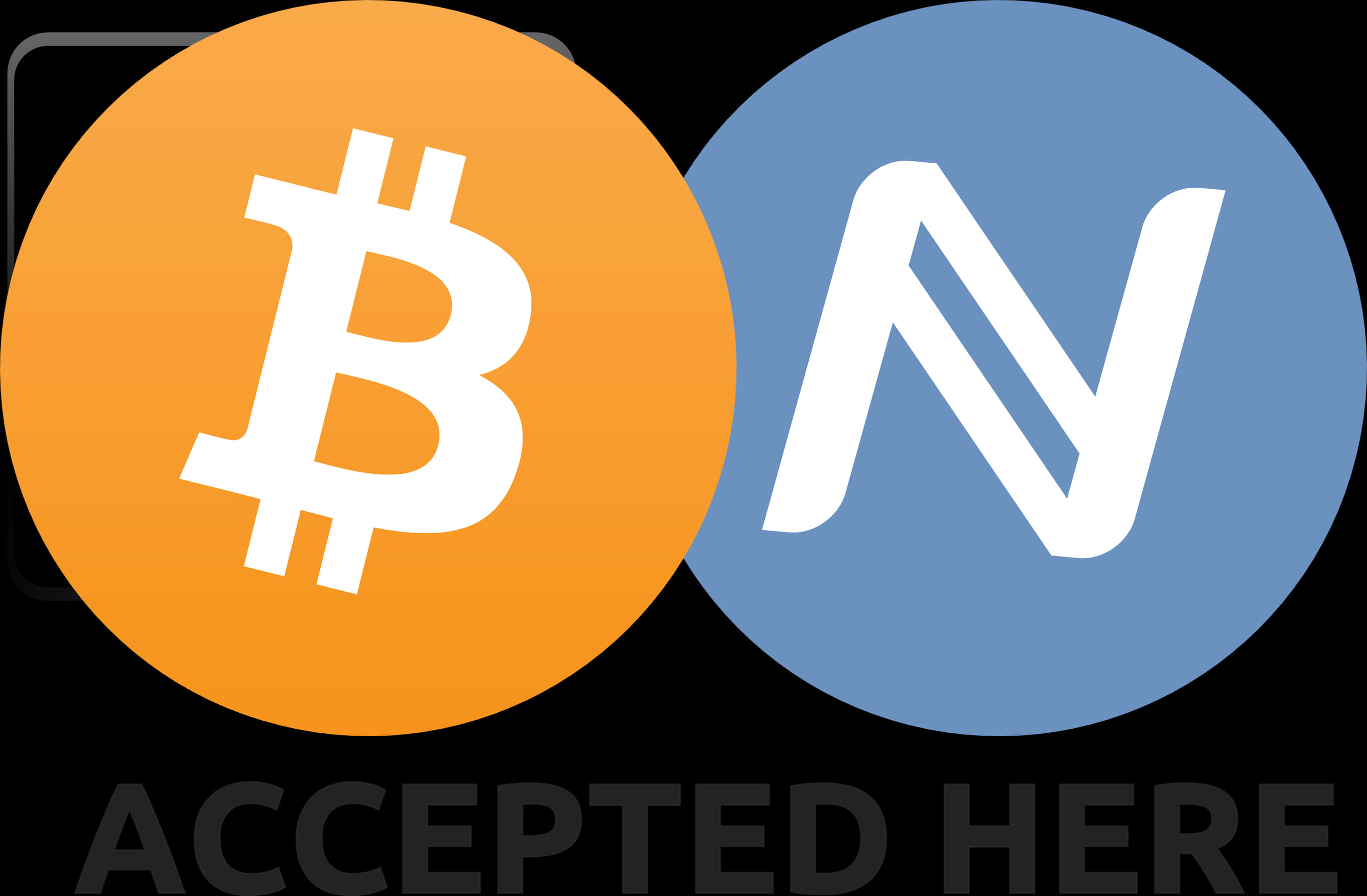 Bitcoin Accepted Here Sign