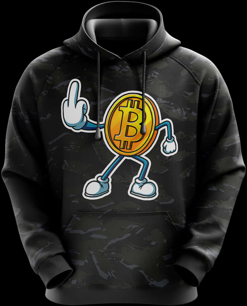 Bitcoin Hoodie - Black - Hoodie, HD Png Download PNG image with a transparent background, free high-resolution download