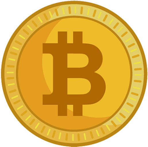 Bitcoin Cryptocurrency Icon PNG with transparent background
