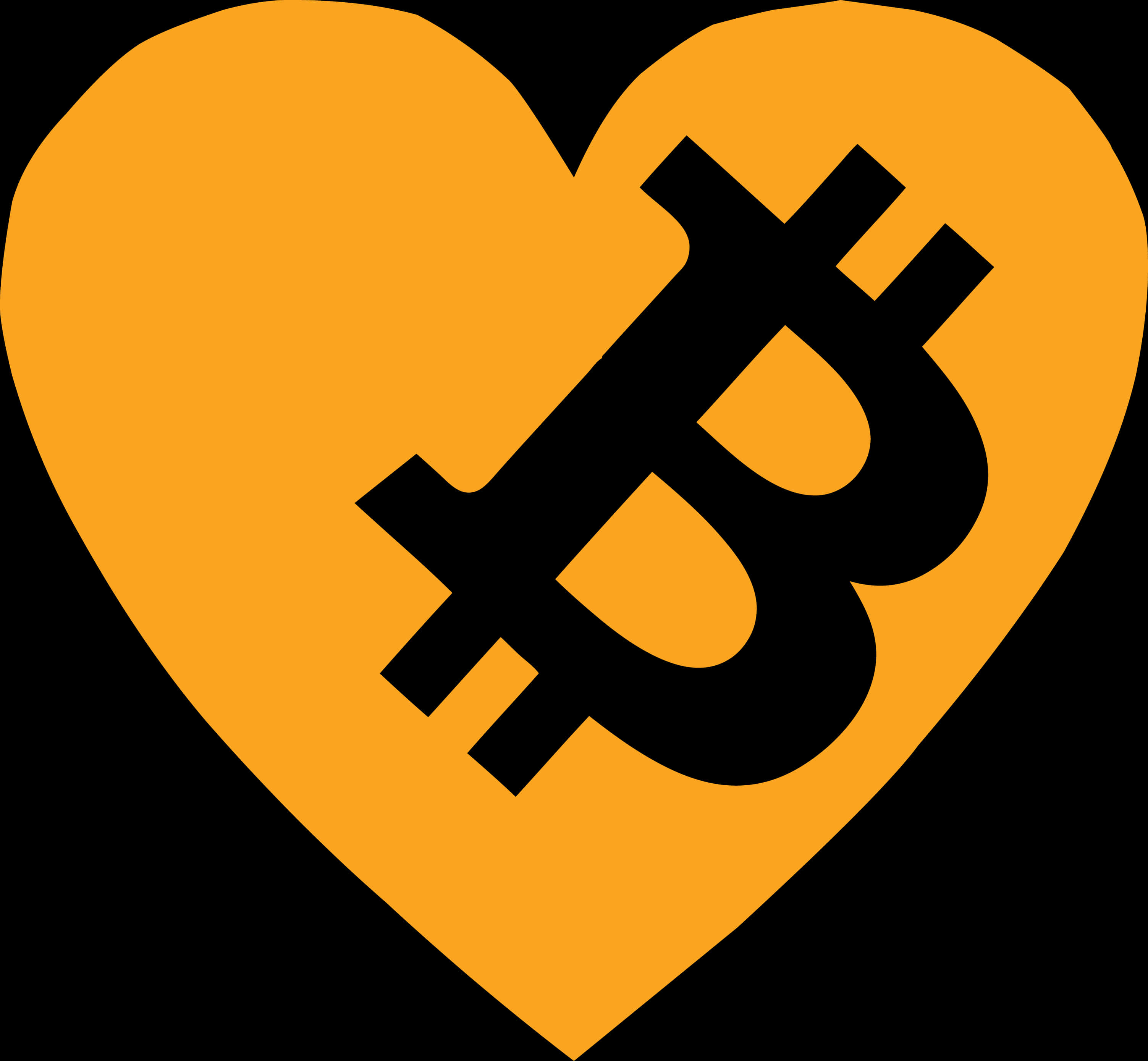 Bitcoin Love Graphic