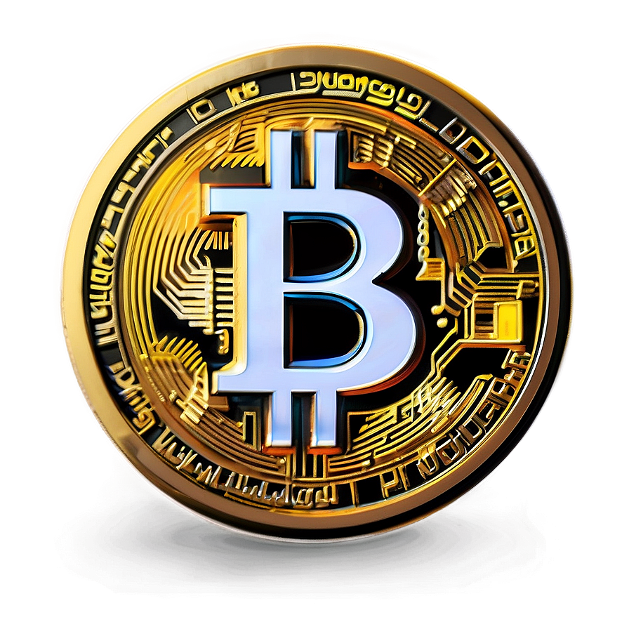 Bitcoin Style Crypto Coin Png 06282024