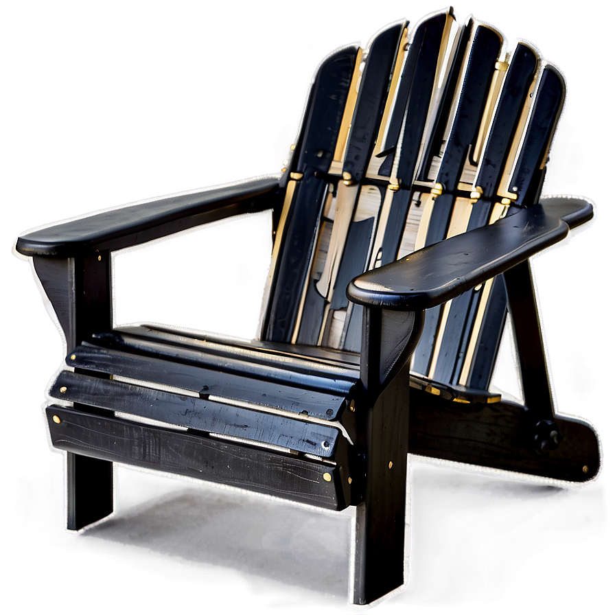 Black Adirondack Chair Png Dkb80