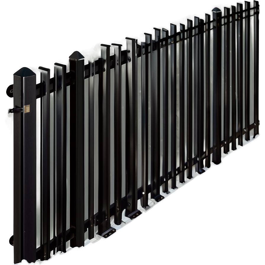 Black Aluminum Fence Png Eps