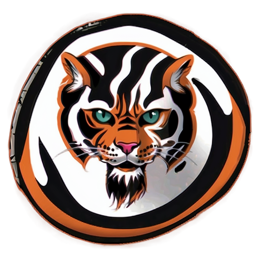 Black And Orange Bengals Logo Png Ddm43