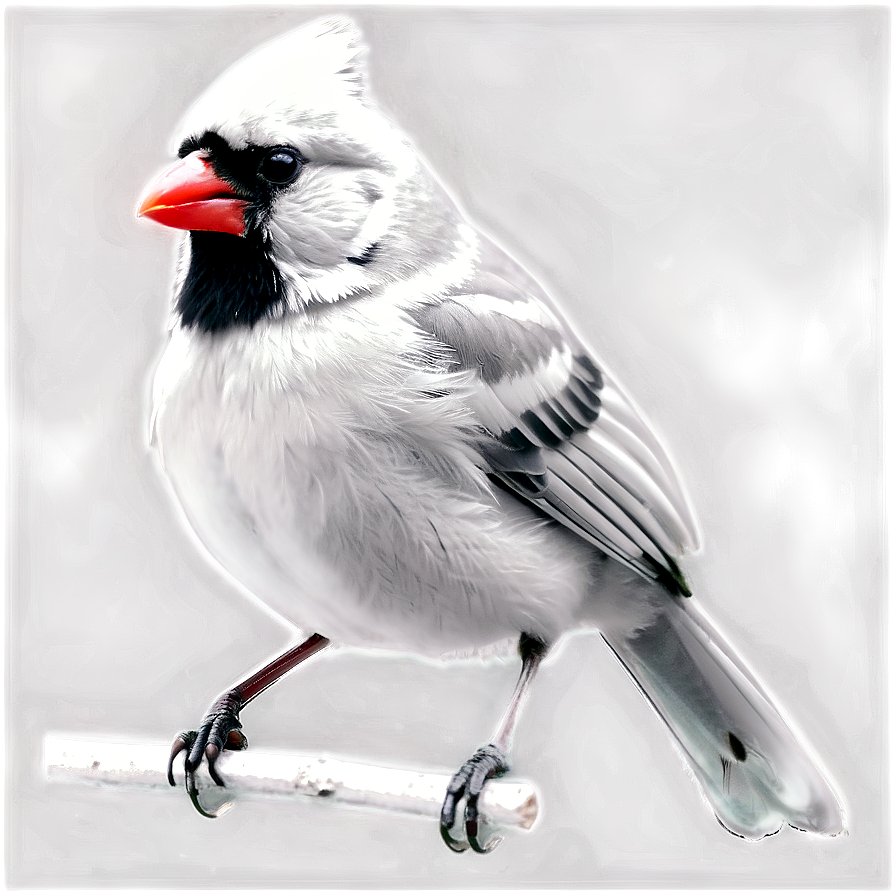 Black And White Cardinal Png 76