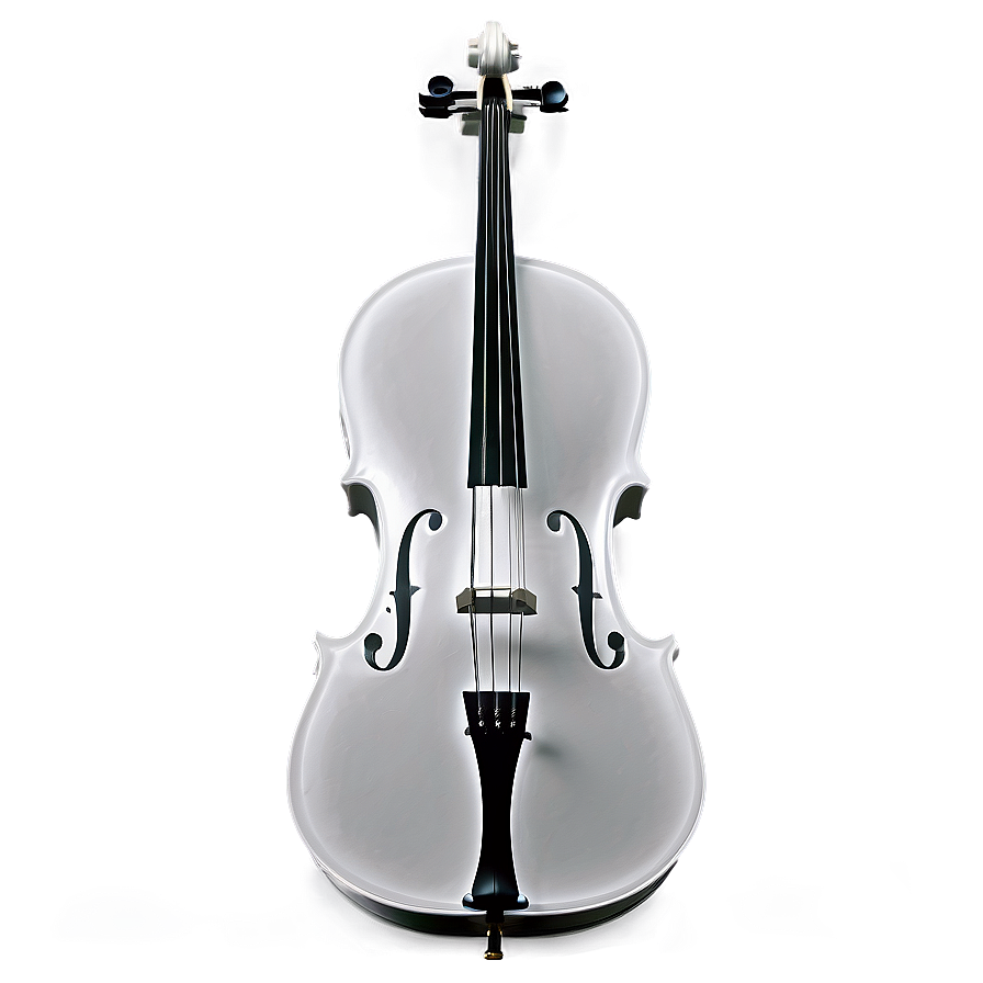 Black And White Cello Png 05242024