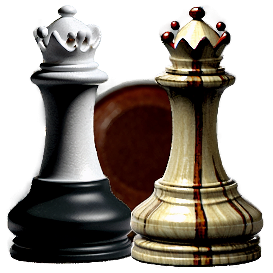 Black and White Chess Set PNG 43 PNG with transparent background
