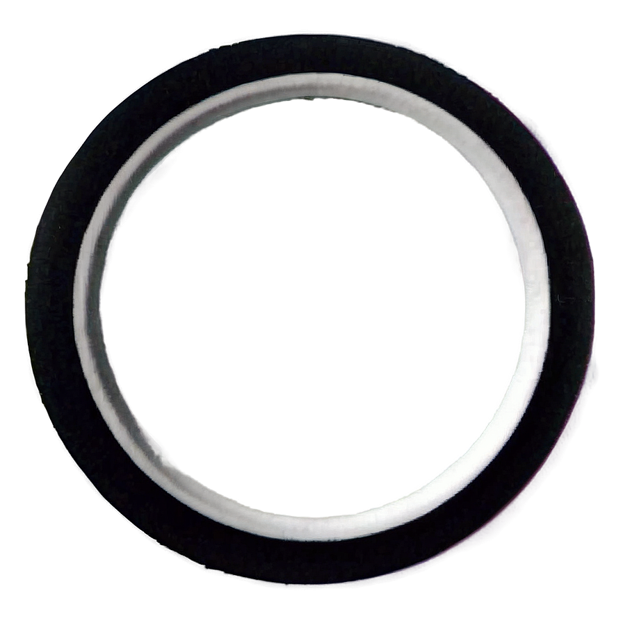 Black And White Circle Frame Png Llg