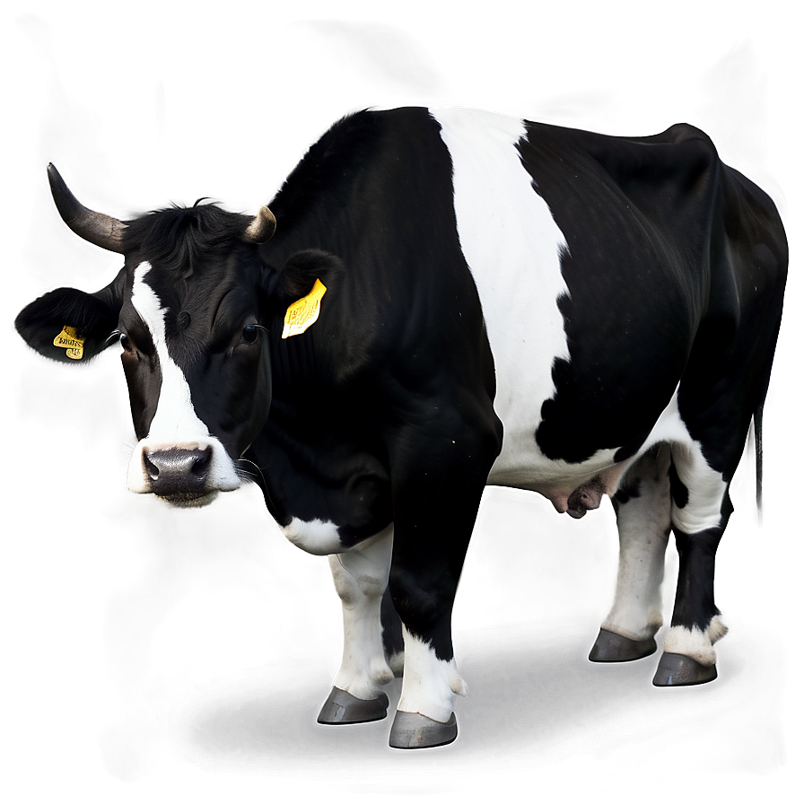 Black And White Cow Png Vnw7