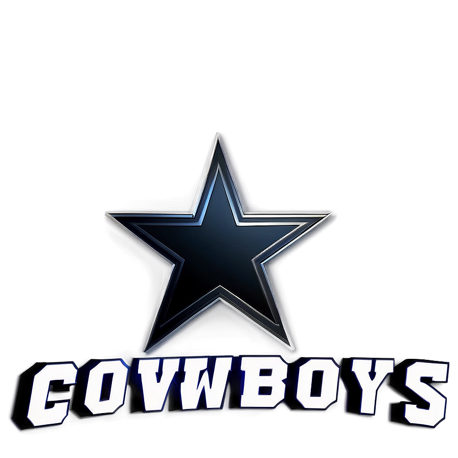 Black And White Cowboys Logo Png Hyl82