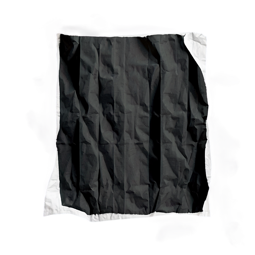 Black And White Crumpled Paper Png Uro7