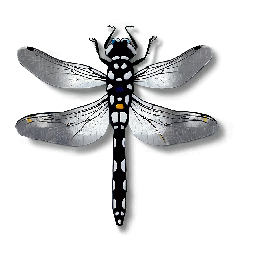 Black And White Dragonfly Png Wnp