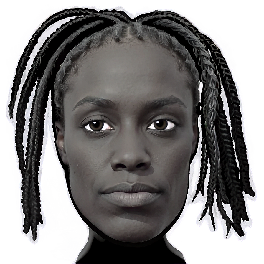 Black and White Dreads PNG 78 PNG with transparent background