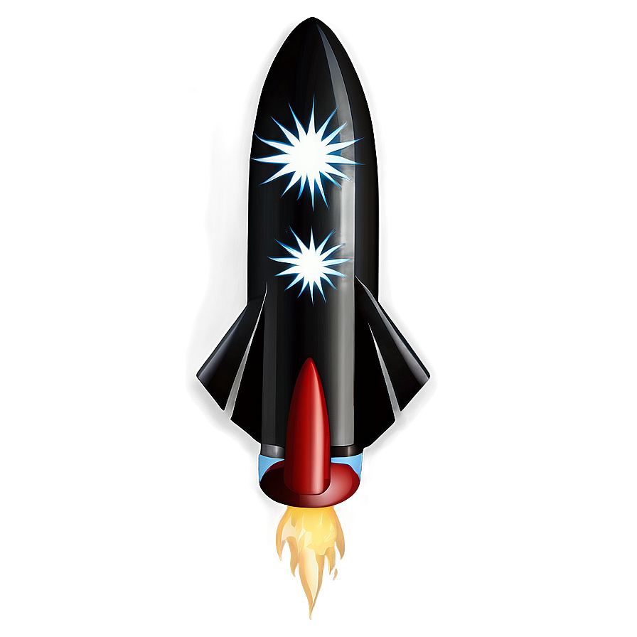 Black And White Firework Rocket Png 93