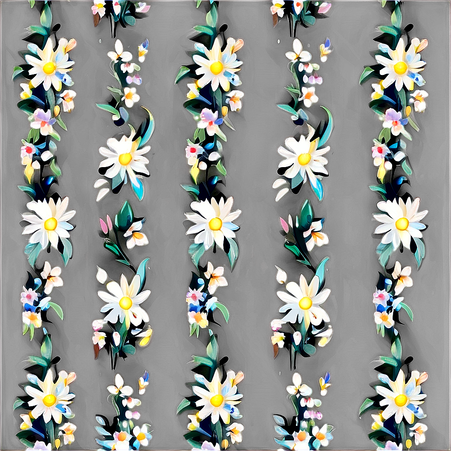 Black And White Floral Pattern Png Lje