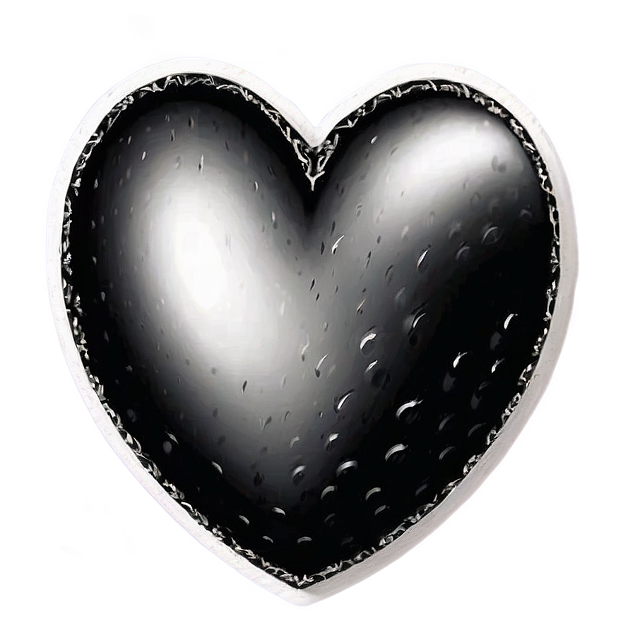 Black And White Heart Clipart Png 99