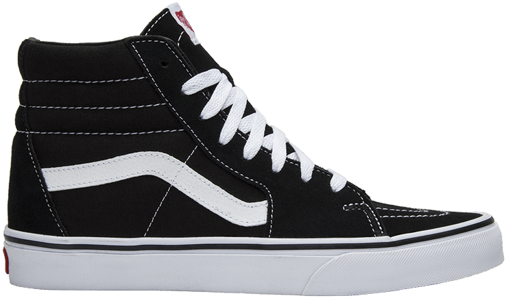 Black And White High Top Vans, HD Png Download PNG with transparent background
