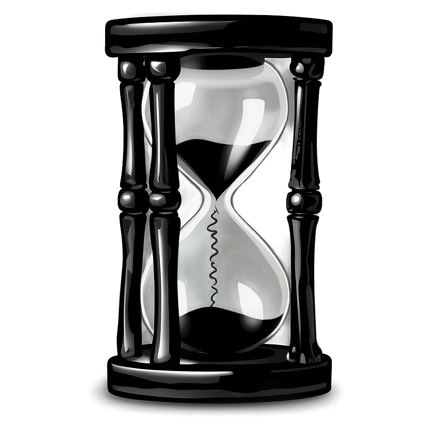 Black And White Hourglass Png Jky