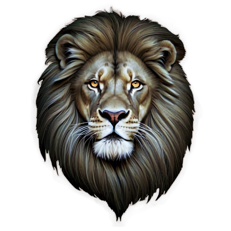 Black And White Lion Png 05032024