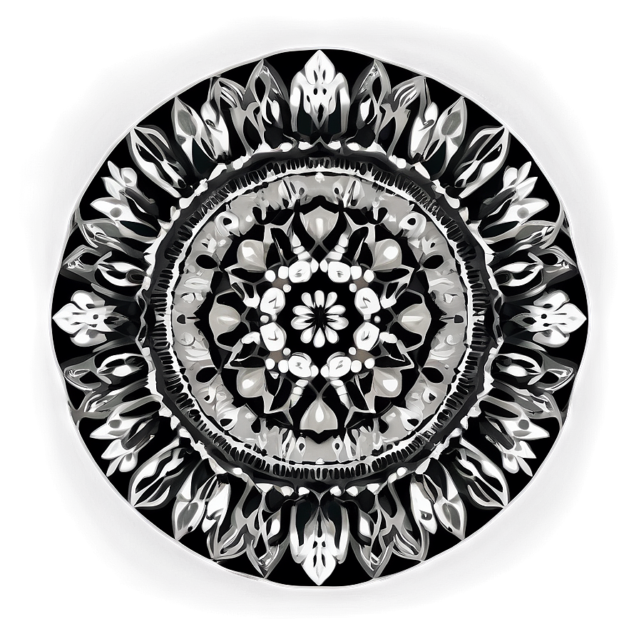 Black And White Mandala Png 53