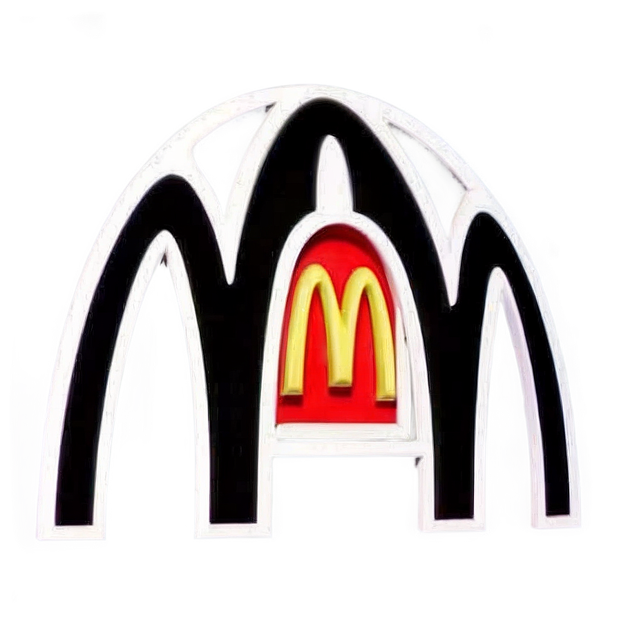 Black And White Mcdonald's Logo Png Qel79