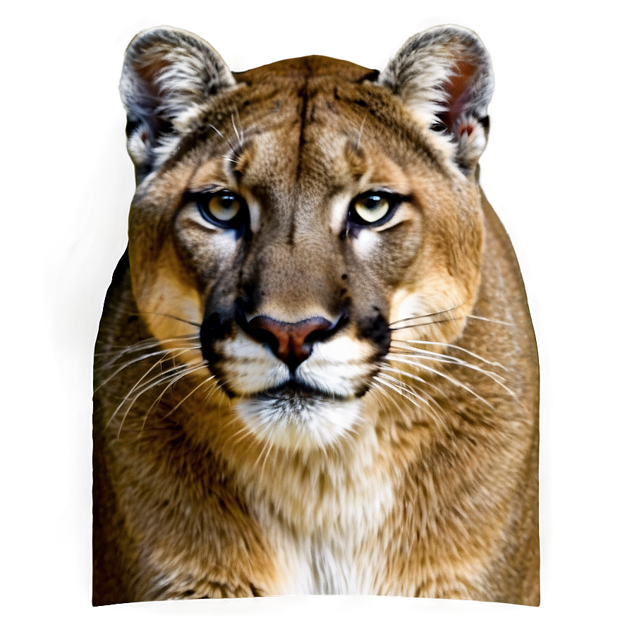 Black And White Mountain Lion Png Iks89