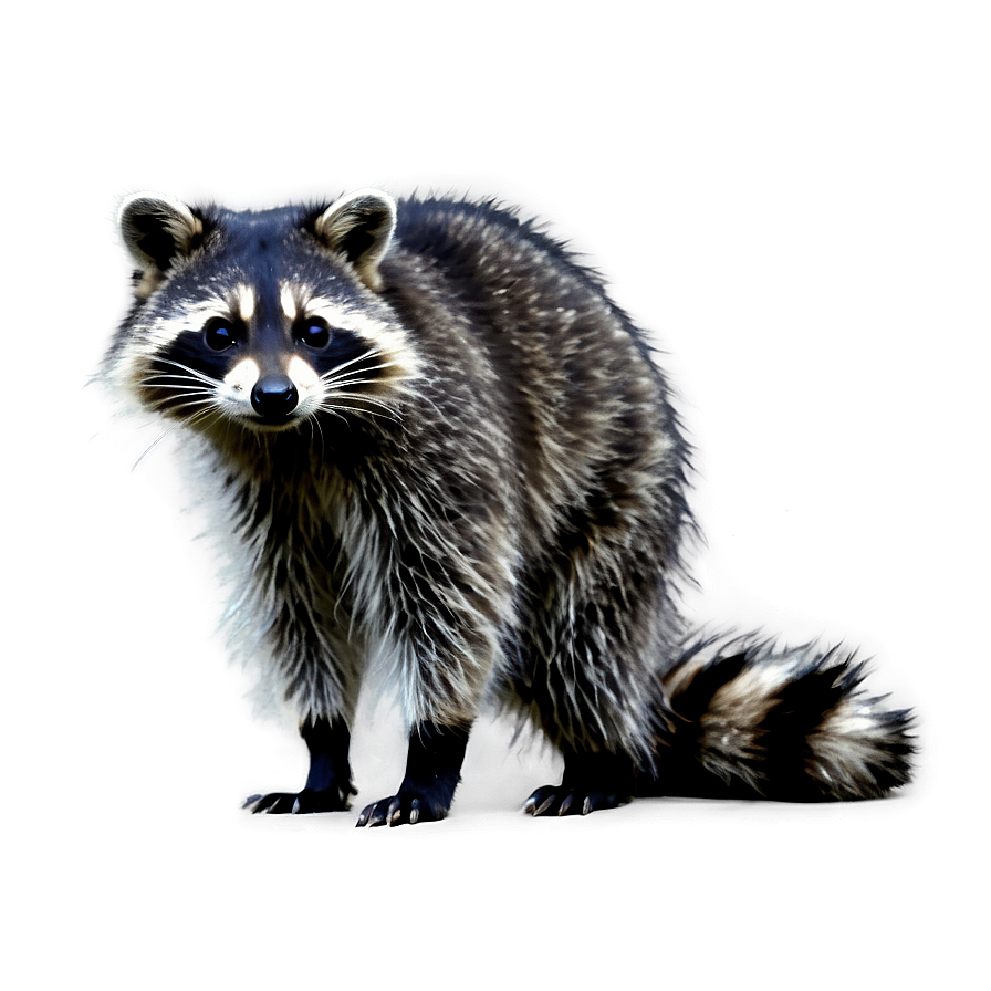 Black And White Raccoon Png 05242024