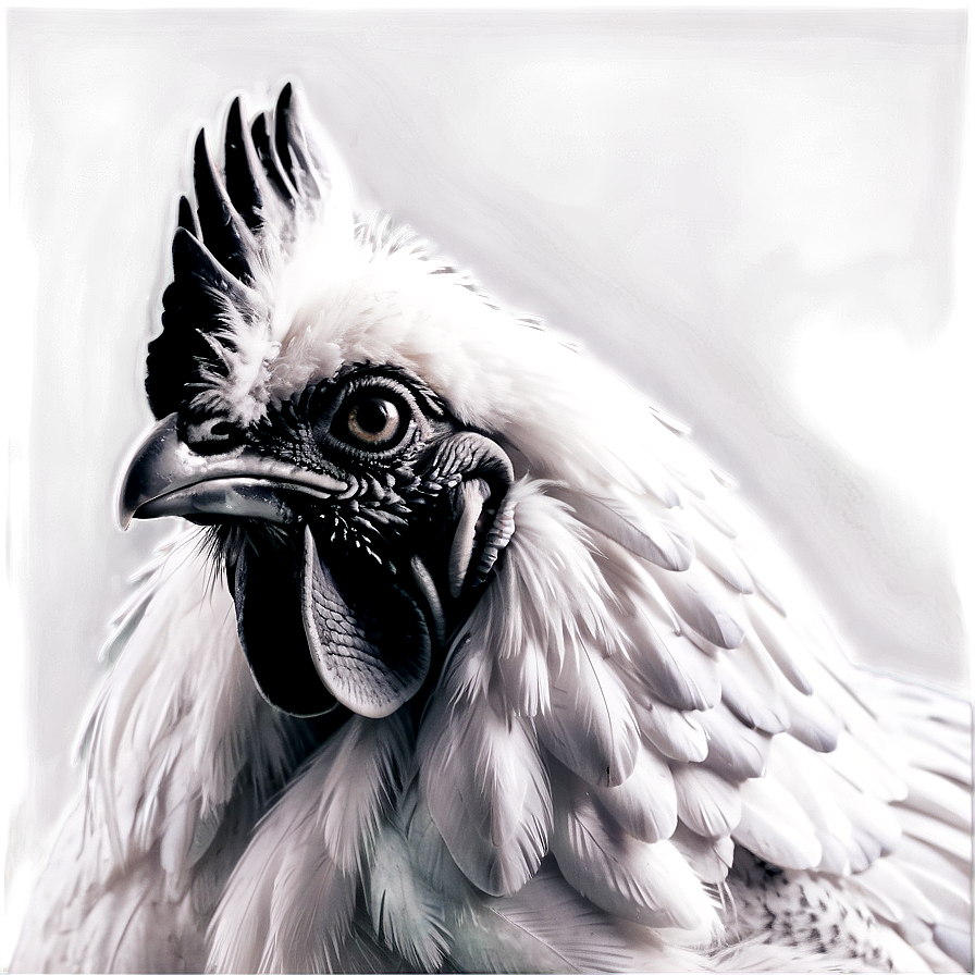 Black And White Rooster Png 34