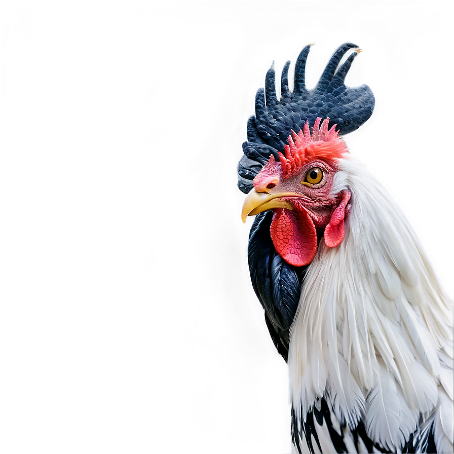 Black And White Rooster Png Muj