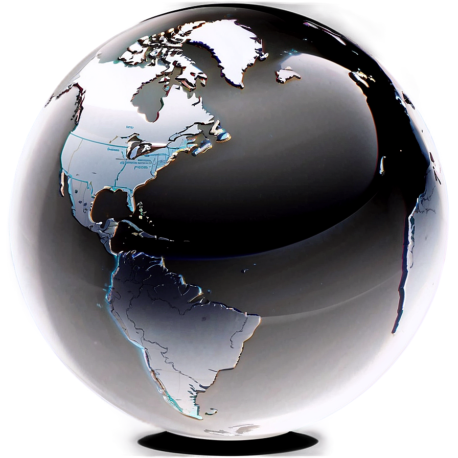 Black And White Rotating Globe Png Yrx