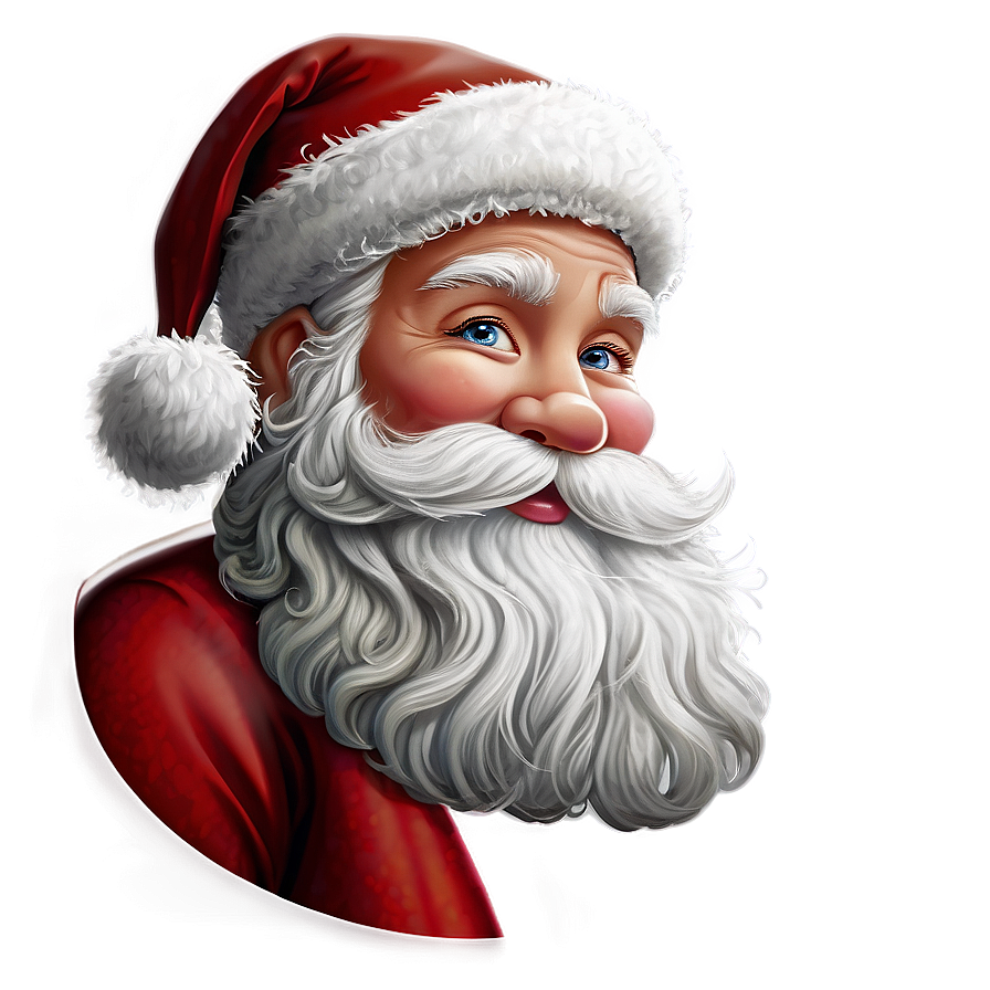 Black And White Santa Clipart Png Khn