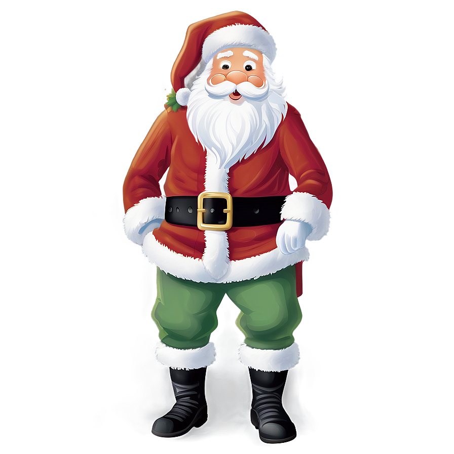 Black And White Santa Clipart Png Tnc66