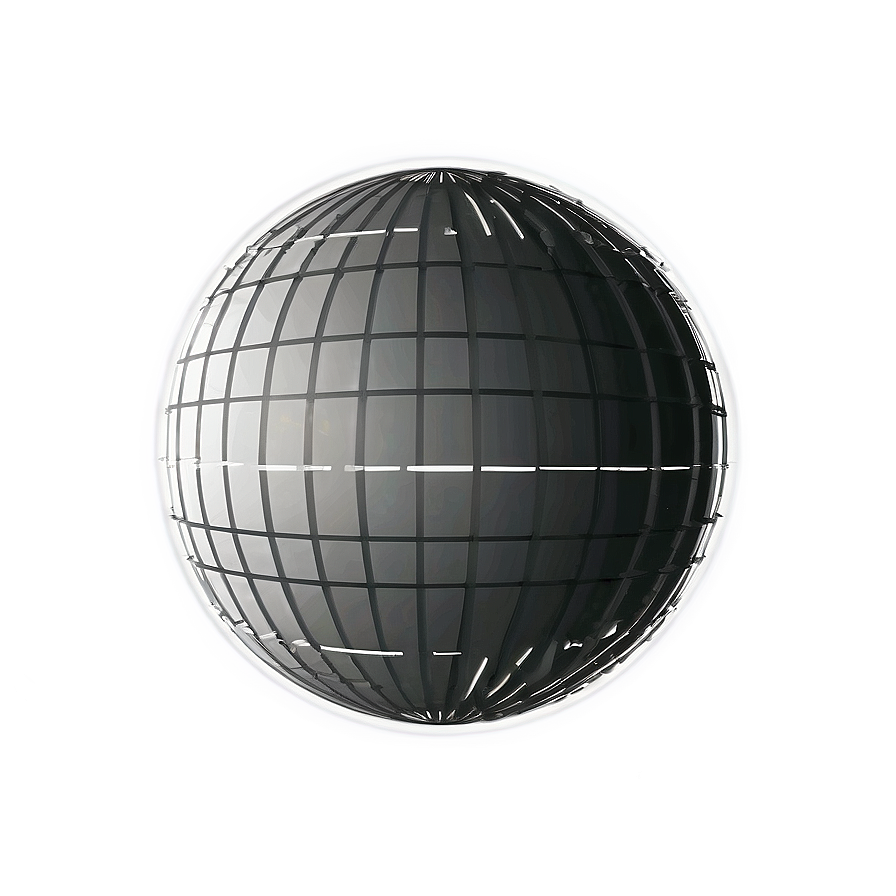 Black And White Spinning Globe Png 06282024