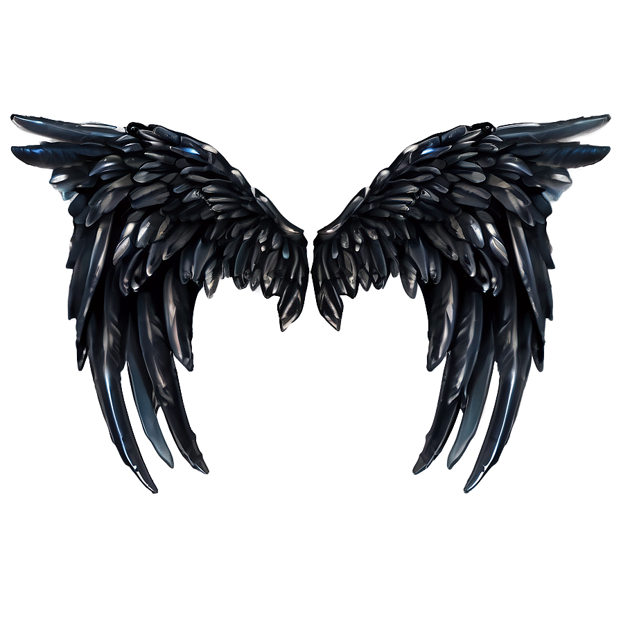 Black Angel Wings Detail Png Ypm49