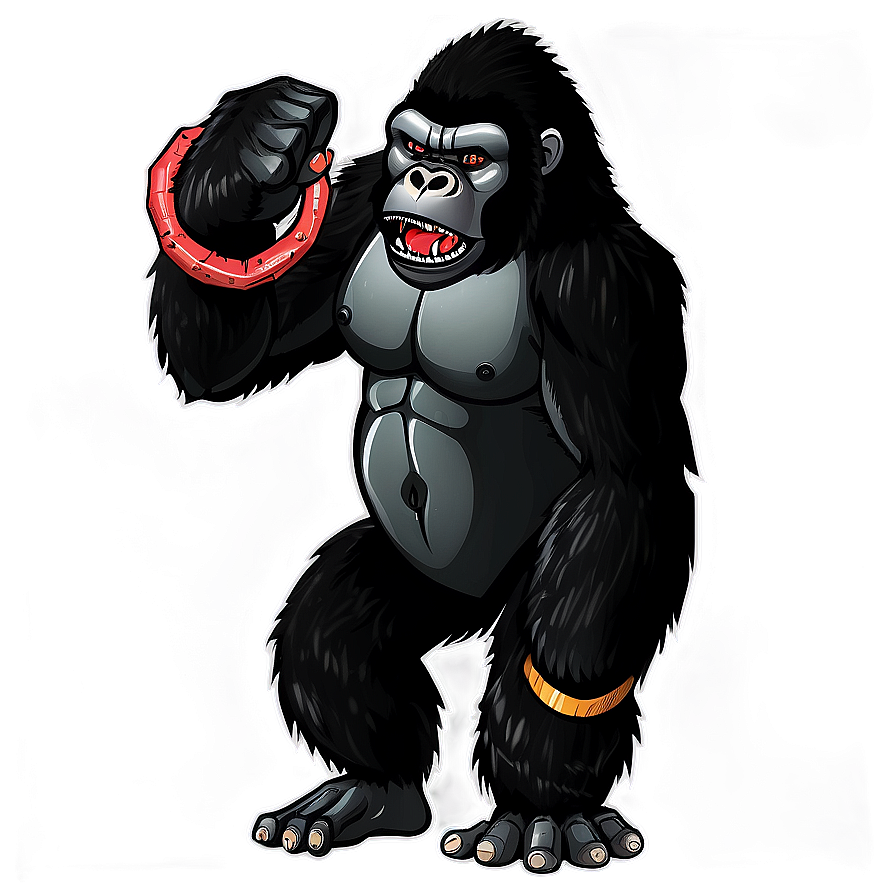 Black Angry Gorilla Png Rrw