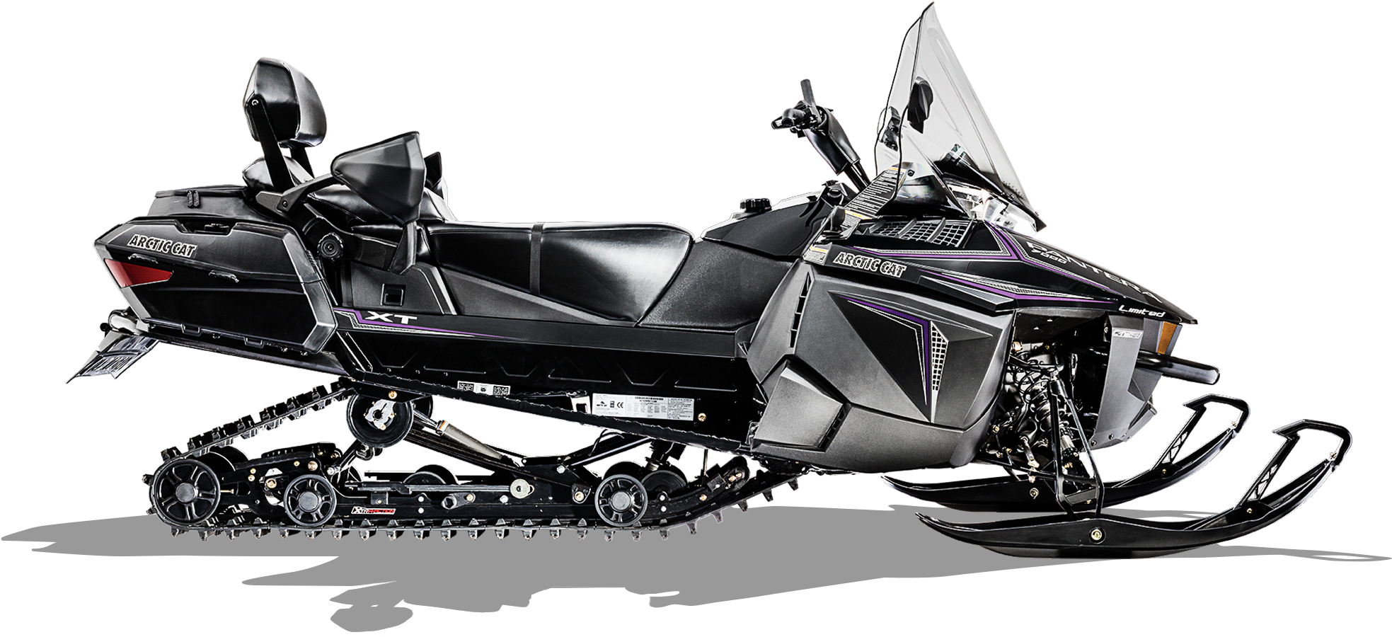 Black Arctic Cat Snowmobile