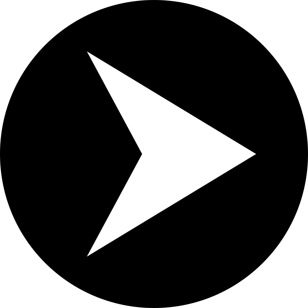 Black Arrow Icon Simple Design