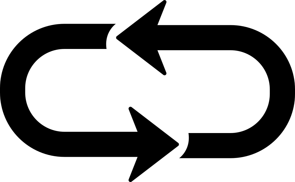 Black Arrow Recycle Symbol PNG with transparent background
