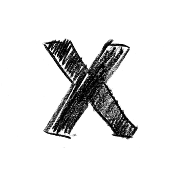 Black Backgroundwith Letter X