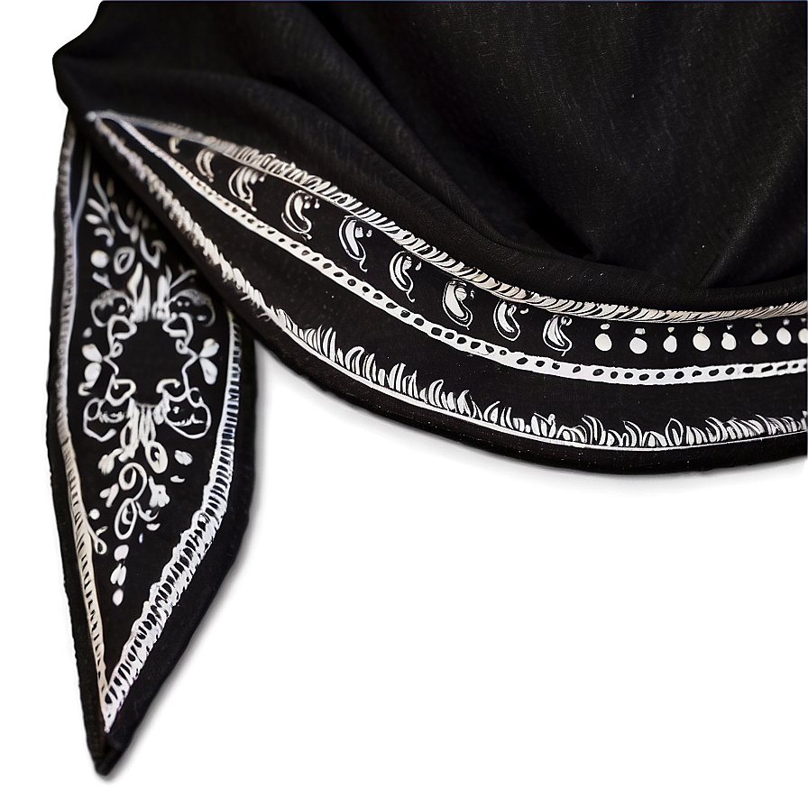 Black Bandana Headband Png Nil50