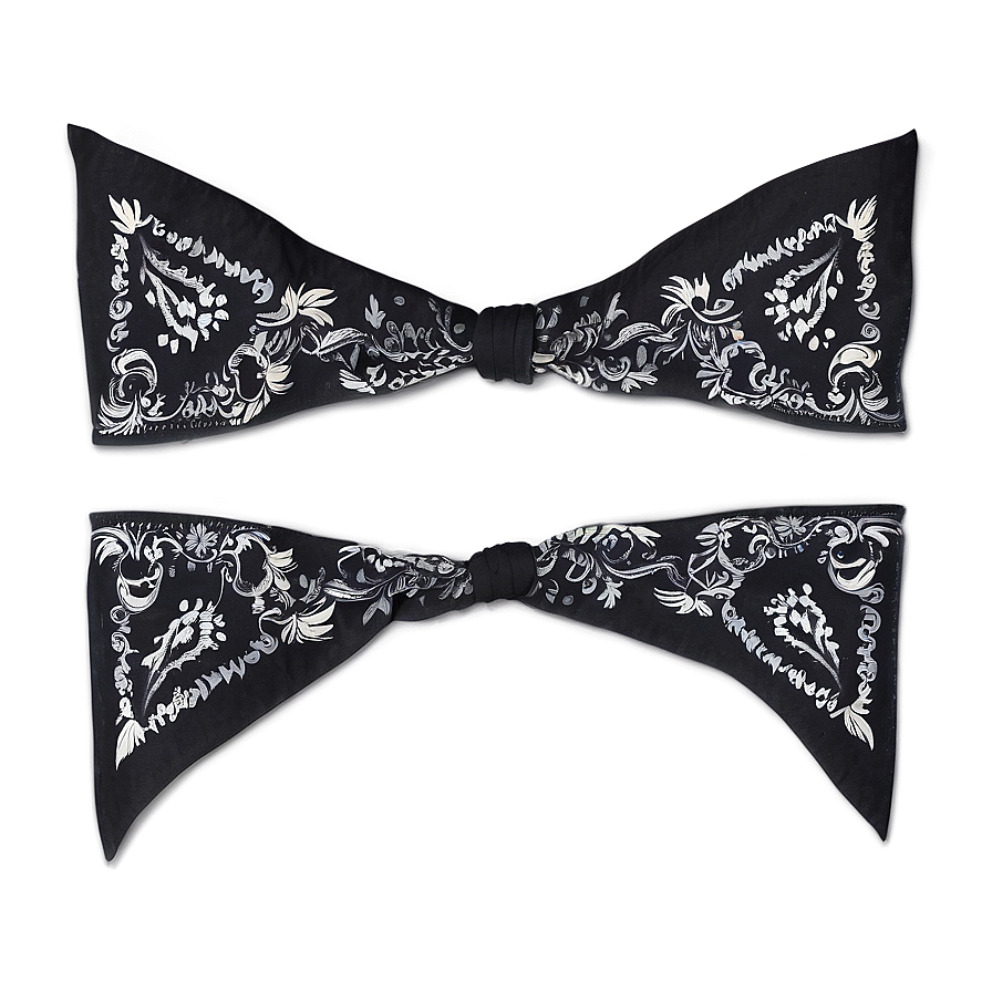 Black Bandana Pattern PNG cgh77 PNG image with a transparent background, free high-resolution download