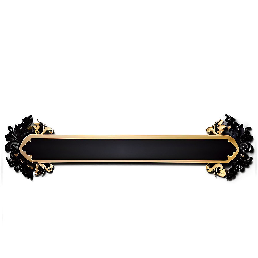 Black Banner Frame Png 06132024