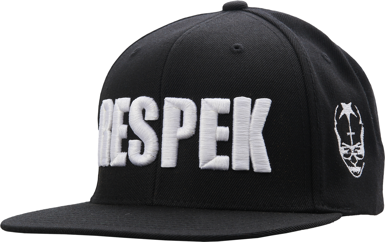 Black Baseball Cap Respek Embroidery