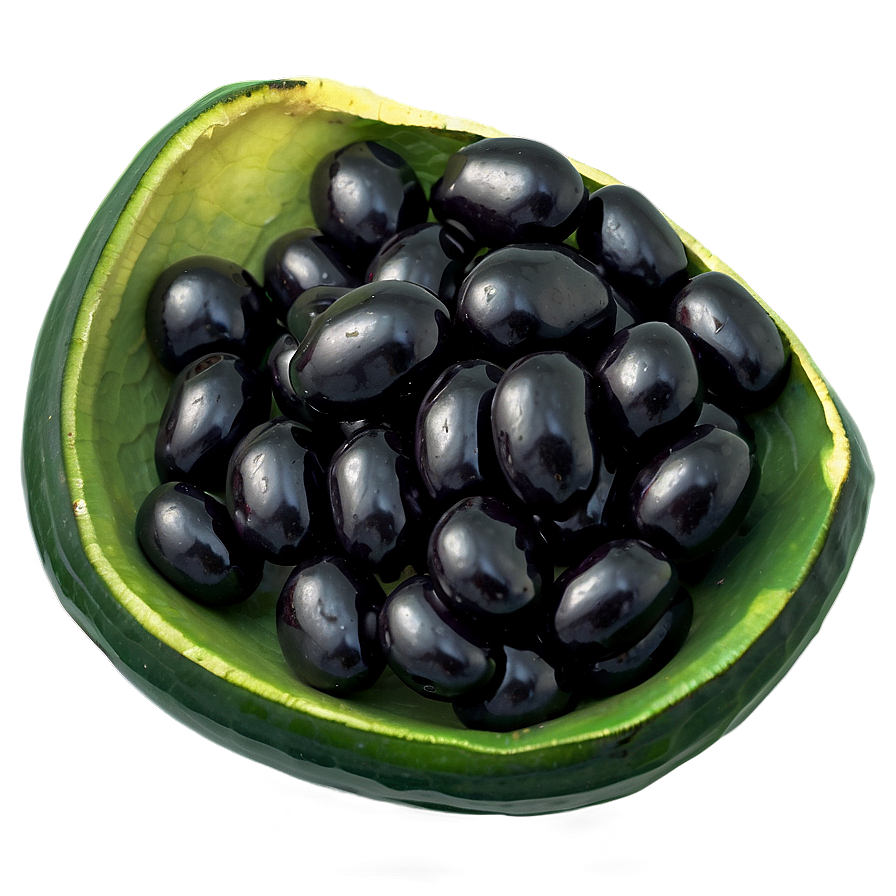 Black Bean Closeup Png Xyp17