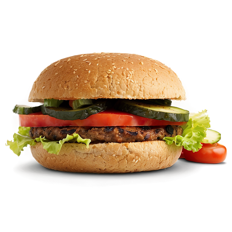 Black Bean Veggie Burger Png 2