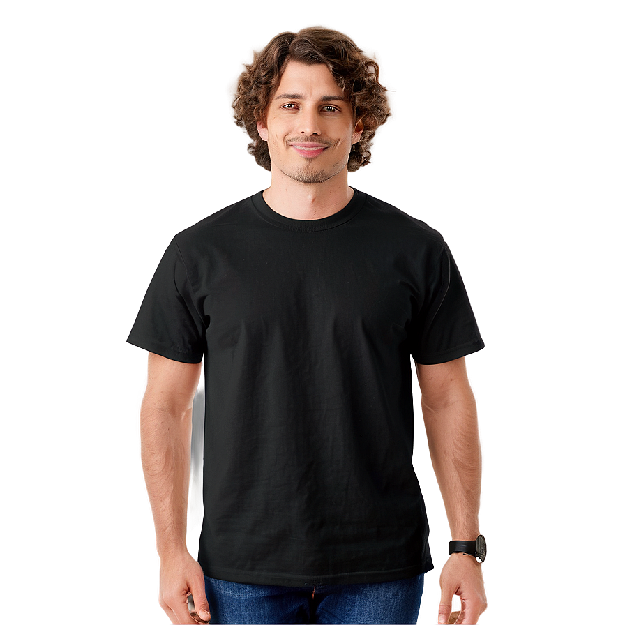 Black Blank Shirt Png 06272024